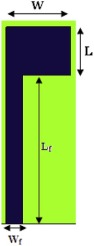 Conventional microstrip patch antenna.