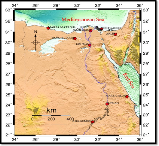 Location of the used GPS station.
