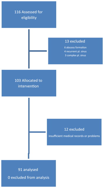 Flow diagram of the patients.