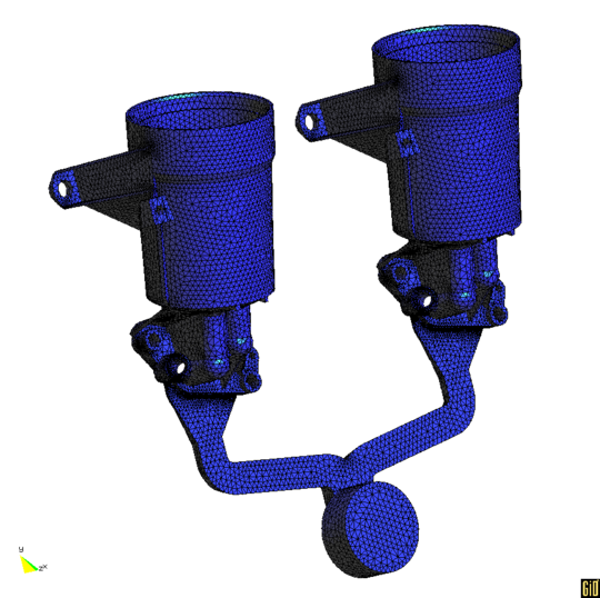 Malla de una pieza creada para la fundición de aluminio.