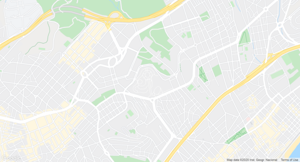 Wind flow over cities. Montigala district (Badalona, Spain) domain of interest.