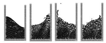 Sloshing: Different time step for large amplitudes.