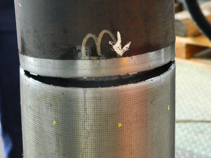 View of the pipe burst as recorded by the experiment for the SPEC2 test