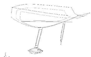 NURBS-based geometry used in the analysis of the Rioja de España America Cup boat