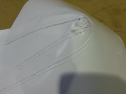 Pruebas de soldadura y costura de los tejidos