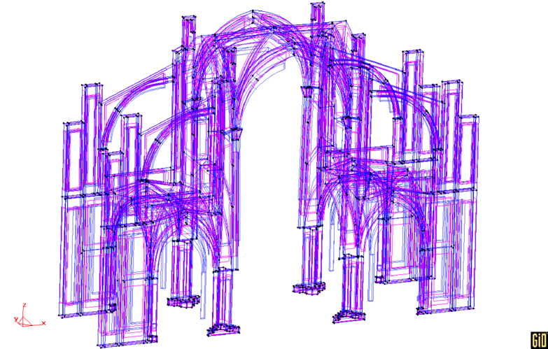 Geometry of the Tarazona cathedral (Spain).