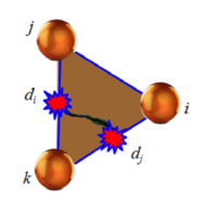 3-noded triangle with two sides damaged