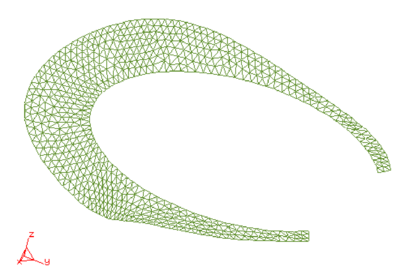 Mallas obtenidas en una superficie distorsionada según la     generación plana y la espacial.