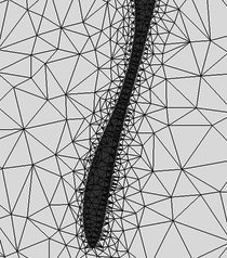 Test 2. Detail of bubble skirt at t=3 s.