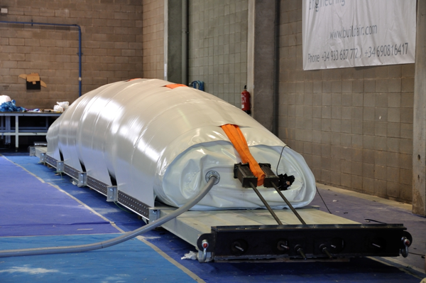 Fijación de la eslinga a los extremos de la viga