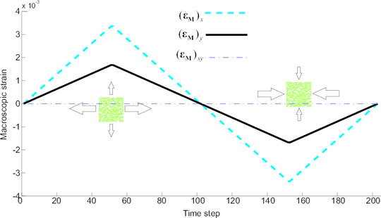 Second strain trajectory employed for assessing training errors.