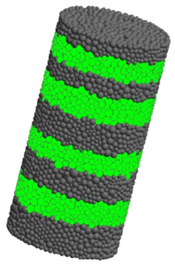 Strips defined in mesh 3D-1
