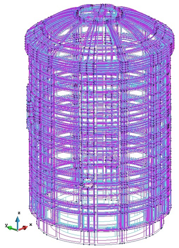 Containment view with normal render from GiD