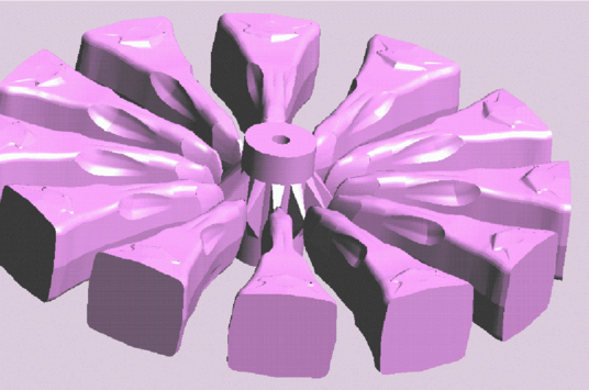 Fotorrealistic render of the previous geometry.