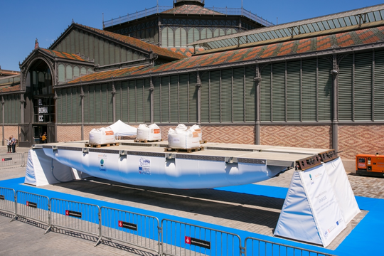 Presentación del prototipo de puente completo en el evento del CERCA (30/4/2014)