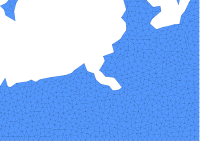 Mesh detail  at the beginning of step n+1