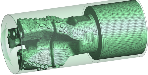 Mesh used for the total flow problem (2.02281x106 tetrahedra).