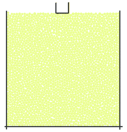 2D discrete element model