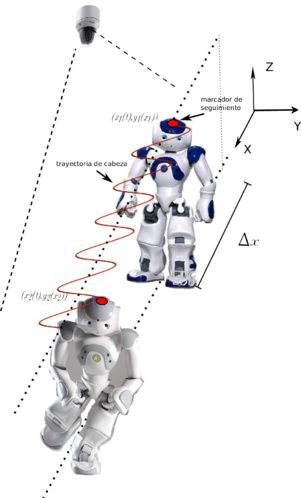 Escenario de predicción de la coordenada (x(t), y(x)).