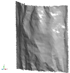 Structure mesh and its embedded representation at t = 0.15s