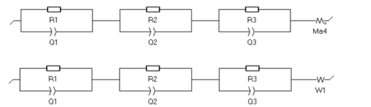 'Figura 3. Circuito equivalente empleado para ajustar los valores de a) G5T2C2 y b) G5T2C5.  '