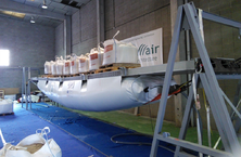 Prueba de carga de la viga 2 con 10 tn