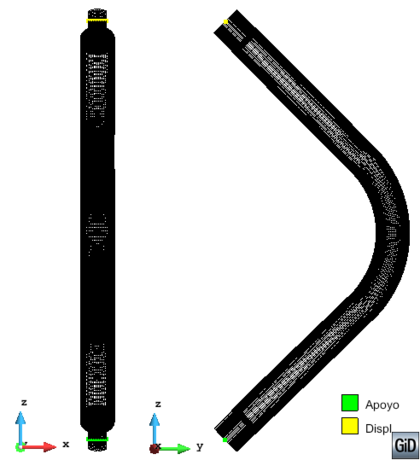 Boundary condition for the large scale model