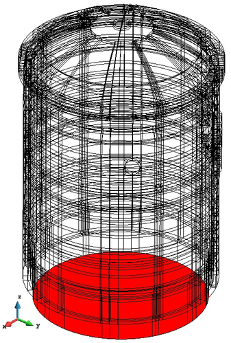 Fixed base of the structure