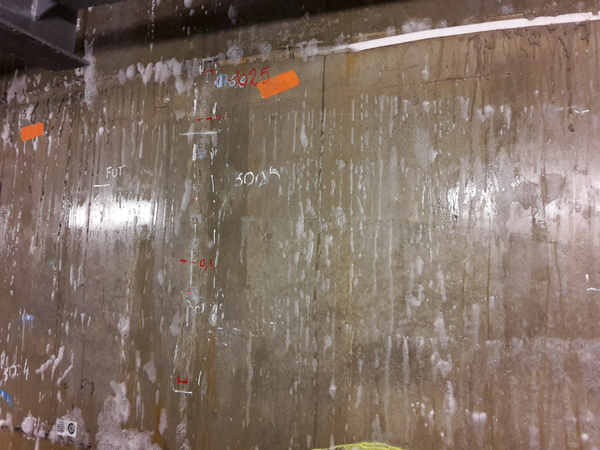 Images taken during the leakage tests [43