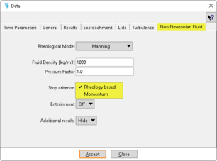 'Fig. 3. Problem data window. Selection of the stop criterion.'