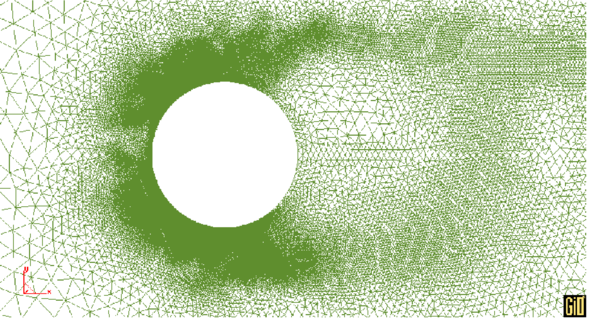 Details of the refined mesh of Figure 19