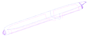 KVLCC2 model. Geometrical definition based on NURBS surfaces.