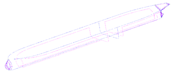 KVLCC2 model. Geometrical definition based on NURBS surfaces.