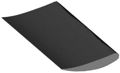 Result of the refinement when applied to a coarse fluid mesh - For the representation six refinement steps were applied (right) and compared to the case without refinement steps (left).