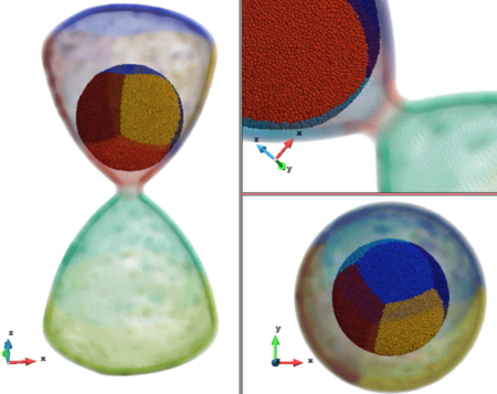 Initial disposition of particles with the initial partition